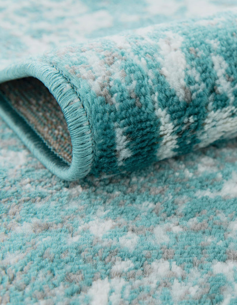Riviera Elegance Collection Area Rug - Antibes (Turquoise) Rectangle Turquoise  lifestyle 23