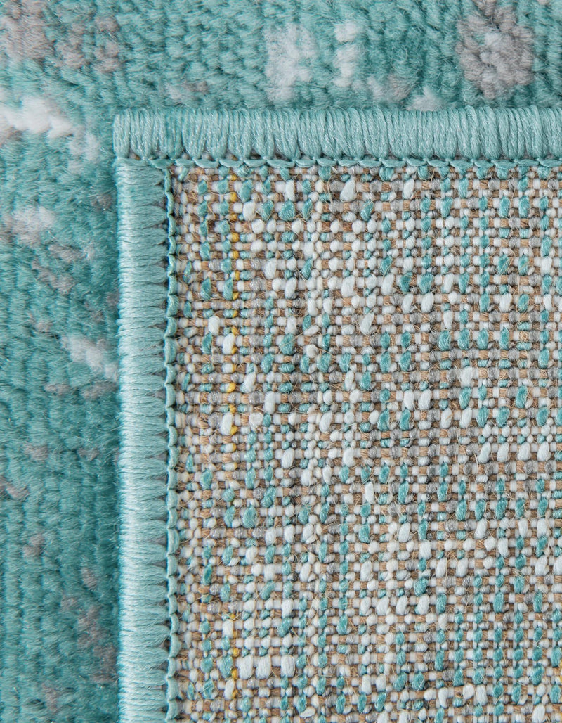 Riviera Elegance Collection Area Rug - Antibes (Turquoise) Rectangle Turquoise  lifestyle 25