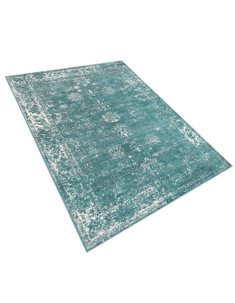 Riviera Elegance Collection Area Rug - Antibes (Turquoise) Rectangle Turquoise  lifestyle 5