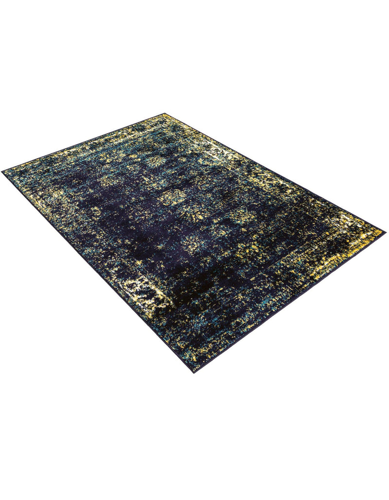 Riviera Elegance Collection Area Rug - Antibes (Navy Blue) Rectangle Navy Blue  lifestyle 3