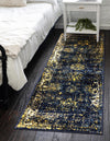 Riviera Elegance Collection Area Rug - Antibes (Navy Blue) Runner Navy Blue  lifestyle 35