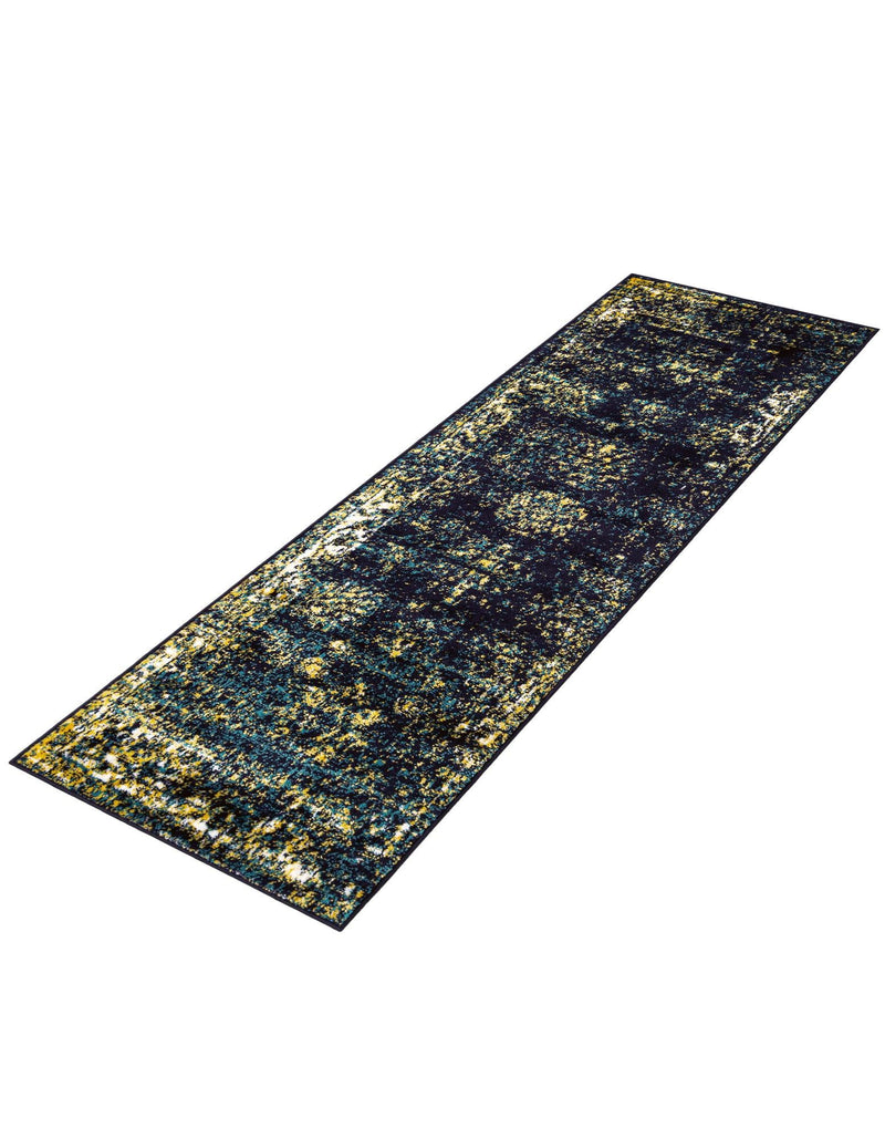 Riviera Elegance Collection Area Rug - Antibes (Navy Blue) Runner Navy Blue  lifestyle 37