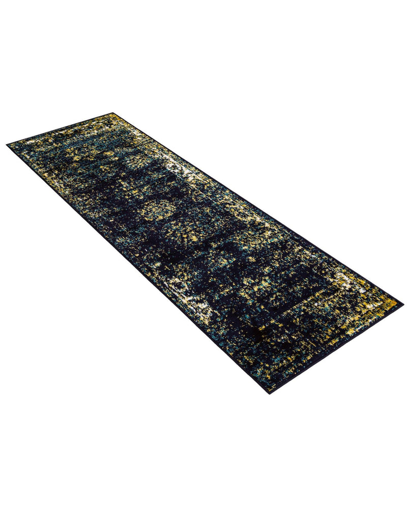 Riviera Elegance Collection Area Rug - Antibes (Navy Blue) Runner Navy Blue  lifestyle 38