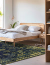 Riviera Elegance Collection Area Rug - Antibes (Navy Blue) Rectangle Navy Blue  lifestyle 4