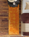 Riviera Elegance Collection Area Rug - Antibes (Orange) Runner Orange  lifestyle 19