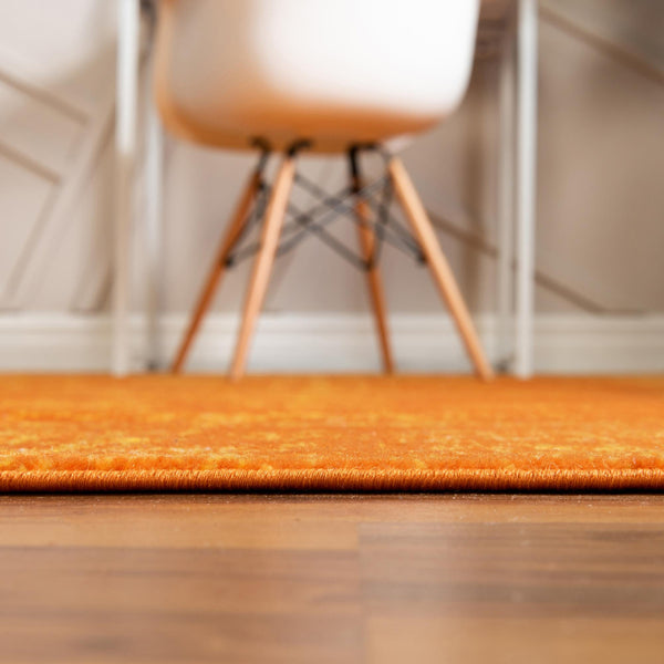Riviera Elegance Collection Area Rug - Antibes (Orange) Runner Orange  lifestyle 20
