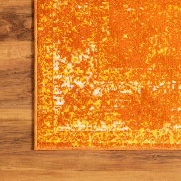 Riviera Elegance Collection Area Rug - Antibes (Orange) Runner Orange  lifestyle 22