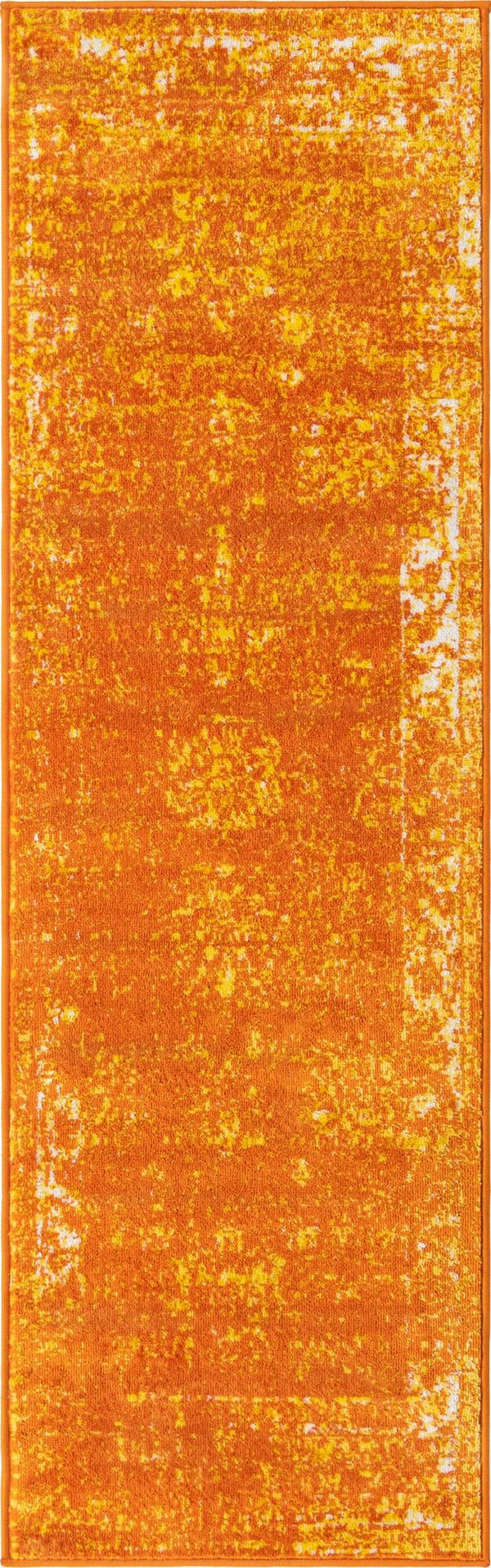 Riviera Elegance Collection Area Rug - Antibes (Orange) Runner Orange Main