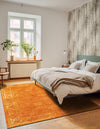 Riviera Elegance Collection Area Rug - Antibes (Orange) Rectangle Orange  lifestyle 21