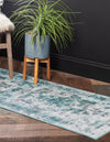 Riviera Elegance Collection Area Rug -  Menton (Turquoise) Runner Turquoise  lifestyle 39