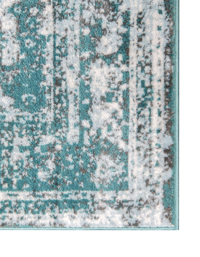 Riviera Elegance Collection Area Rug -  Menton (Turquoise) Rectangle Turquoise  lifestyle 25