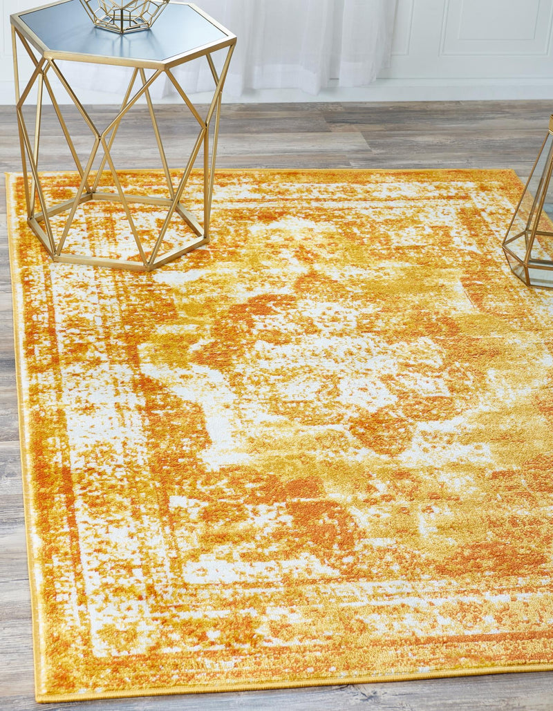 Riviera Elegance Collection Area Rug -  Menton (Orange) Rectangle Orange  lifestyle 32