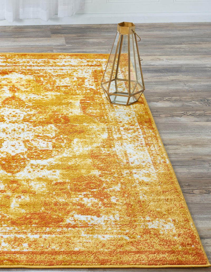 Riviera Elegance Collection Area Rug -  Menton (Orange) Rectangle Orange  lifestyle 33