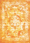 Riviera Elegance Collection Area Rug -  Menton (Orange) Rectangle Orange Main