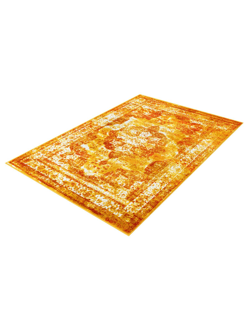 Riviera Elegance Collection Area Rug -  Menton (Orange) Rectangle Orange  lifestyle 3