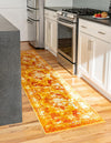 Riviera Elegance Collection Area Rug -  Menton (Orange) Runner Orange  lifestyle 40