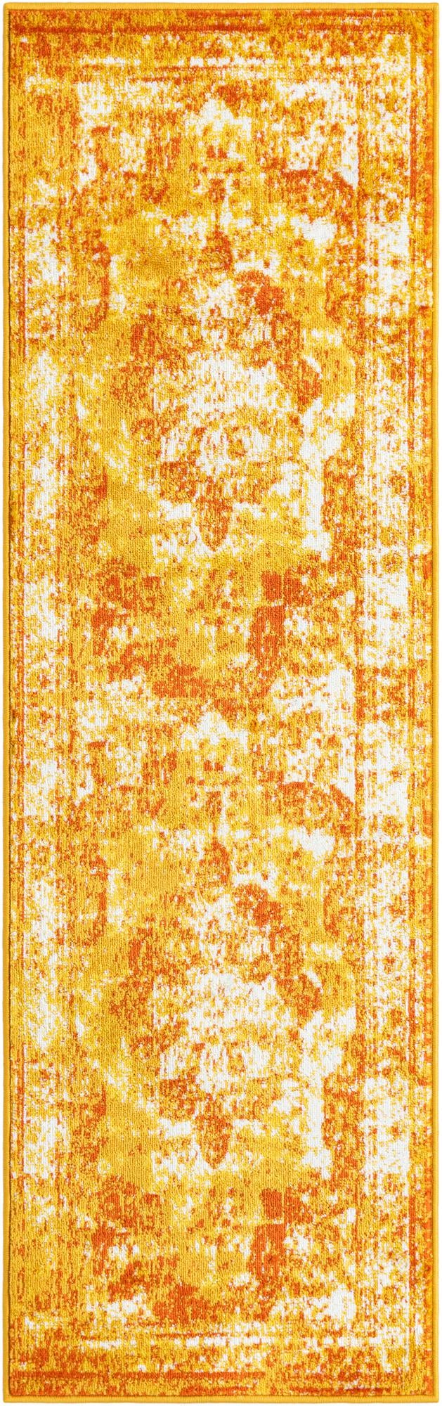 Riviera Elegance Collection Area Rug -  Menton (Orange) Runner Orange Main
