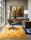 Riviera Elegance Collection Area Rug -  Menton (Orange) Rectangle Orange  lifestyle 5