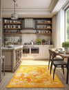 Riviera Elegance Collection Area Rug -  Menton (Orange) Rectangle Orange  lifestyle 7