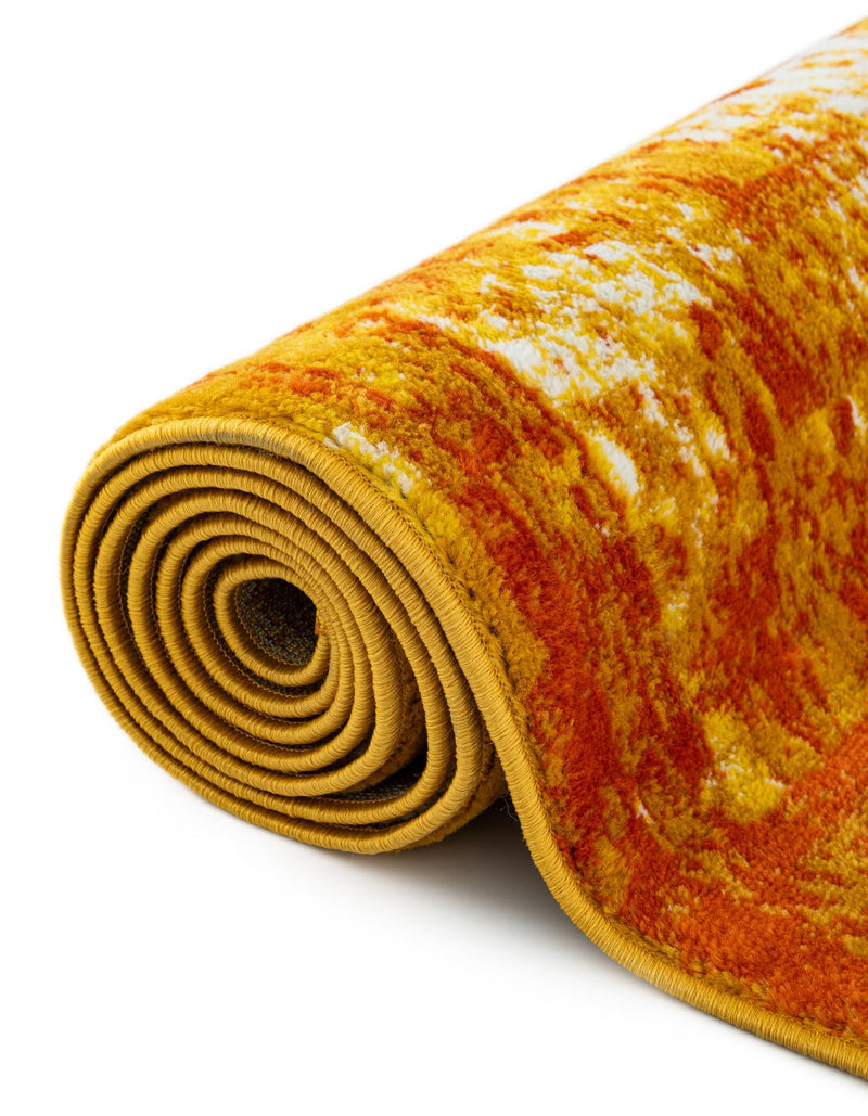 Riviera Elegance Collection Area Rug -  Menton (Orange) Rectangle Orange  lifestyle 27