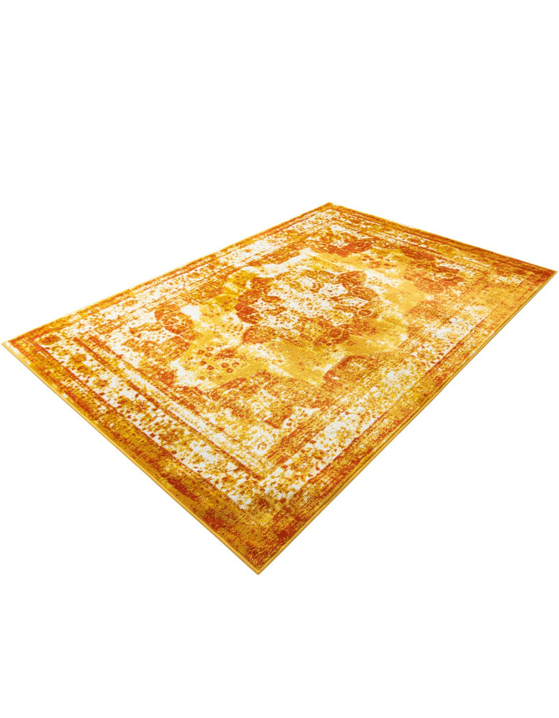Riviera Elegance Collection Area Rug -  Menton (Orange) Rectangle Orange  lifestyle 8