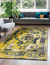 Riviera Elegance Collection Area Rug -  Menton (Navy Blue) Rectangle Navy Blue  lifestyle 0