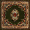 Tabriz Tapestry Collection Area Rug - Azerbaijan (Green) Square Green  lifestyle 21