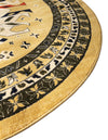 Tabriz Tapestries Collection Area Rug - Azerbaijan (Cream) Round Cream  lifestyle 31