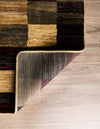 Bistro Lounge Collection Area Rug - Espresso Rectangle Multi  lifestyle 8