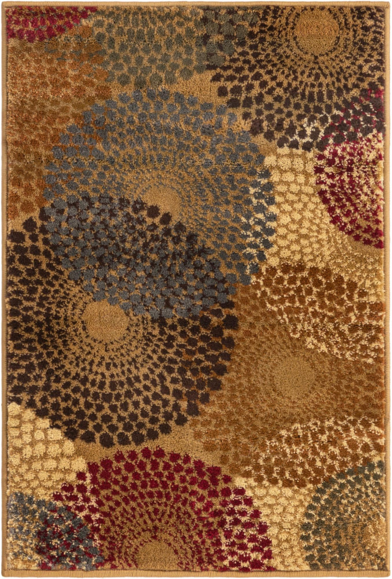 Bistro Lounge Collection Area Rug -  Cappuccino Rectangle Beige Main