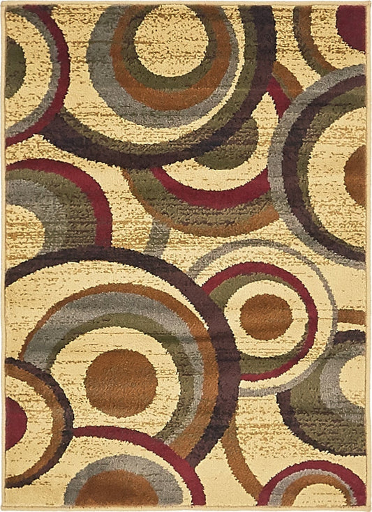 Bistro Lounge Collection Area Rug -  Macchiato Rectangle Beige Main