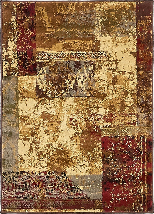 Bistro Lounge Collection Area Rug -  Latte Rectangle Beige Main