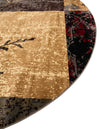 Bistro Lounge Collection Area Rug -  Lungo Round Beige  lifestyle 35