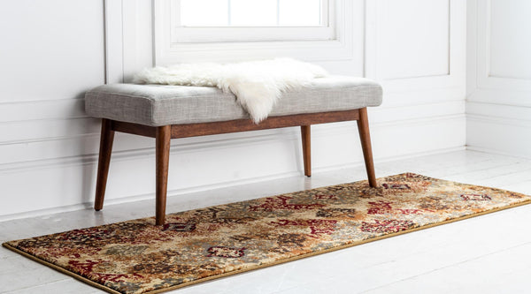 Bistro Lounge Collection Area Rug -  Piccolo Runner Beige  lifestyle 22