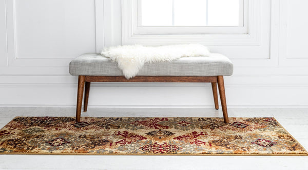 Bistro Lounge Collection Area Rug -  Piccolo Runner Beige  lifestyle 25