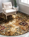 Bistro Lounge Collection Area Rug -  Piccolo Round Beige  lifestyle 20