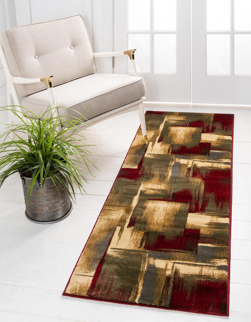 Bistro Lounge Collection Area Rug -  Doppio Runner Multi  lifestyle 17