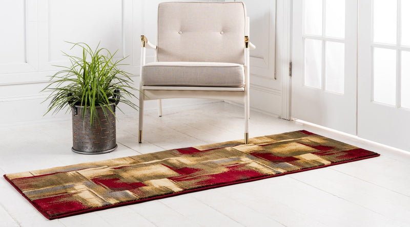 Bistro Lounge Collection Area Rug -  Doppio Runner Multi  lifestyle 24