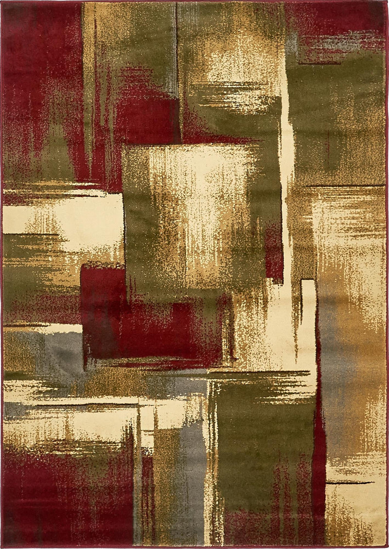 Bistro Lounge Collection Area Rug -  Doppio Rectangle Multi Main