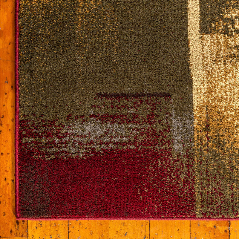Bistro Lounge Collection Area Rug -  Doppio Rectangle Multi  lifestyle 9