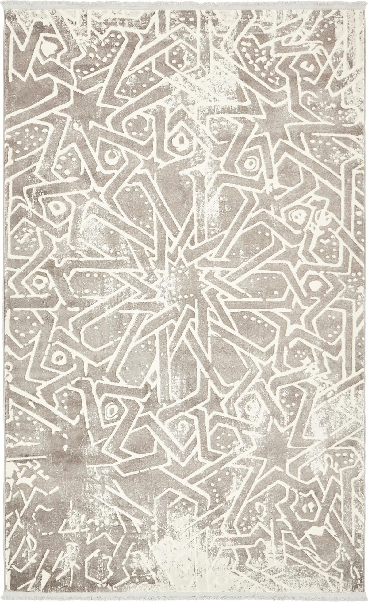 Rustic Charm Revival Collection Area Rug -  Windmill Rectangle Gray  lifestyle 2