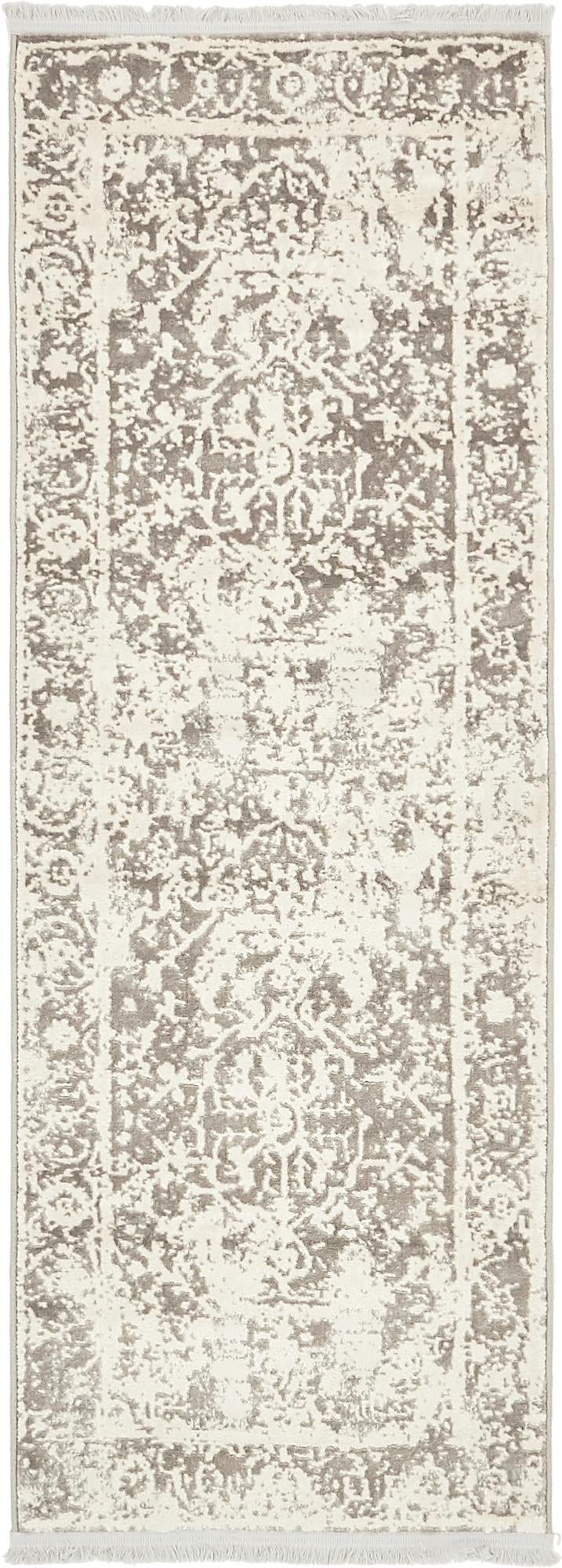 Rustic Charm Revival Collection Area Rug -  Vineyard Runner Gray  lifestyle 5