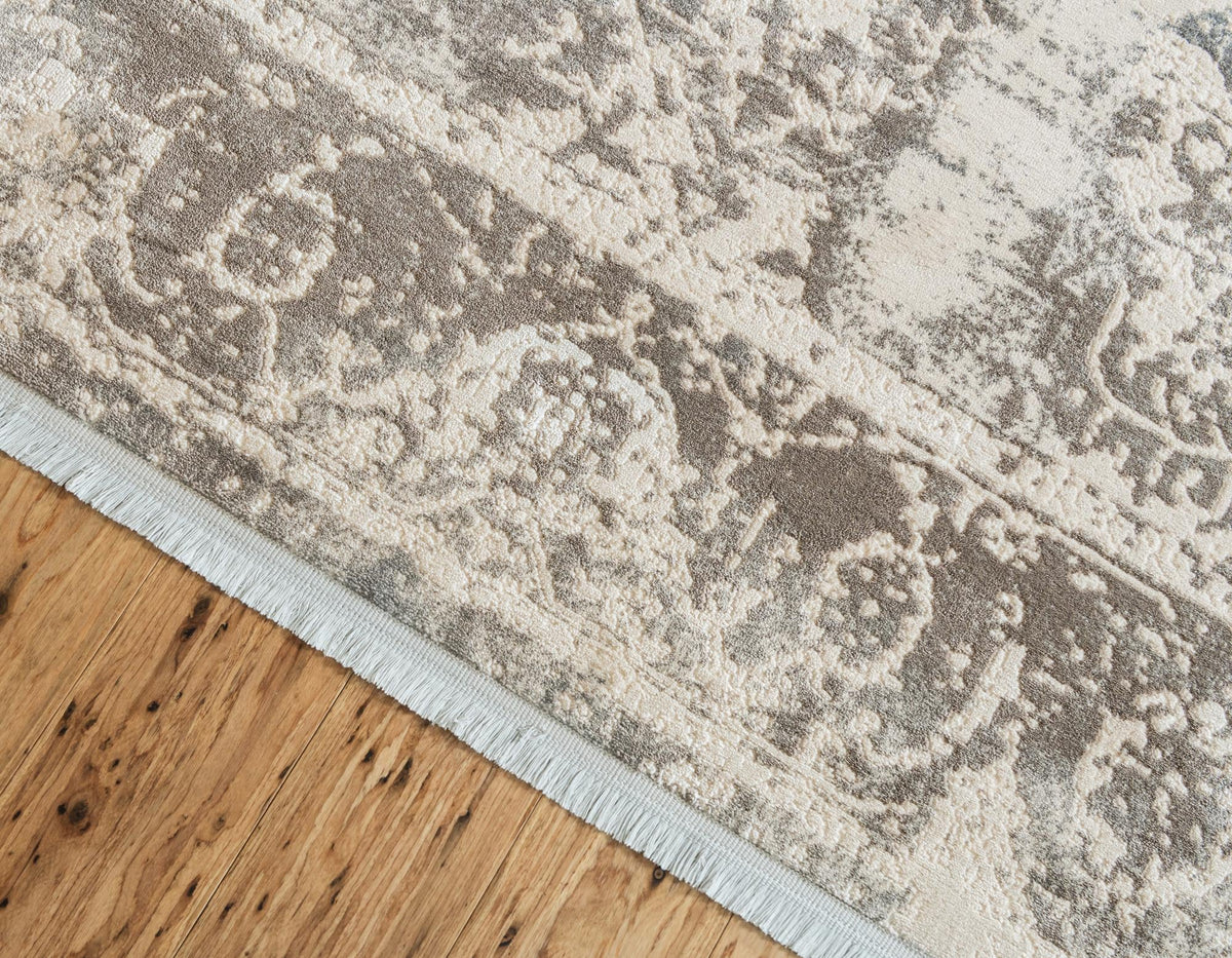 Rustic Charm Revival Collection Area Rug -  Vineyard Rectangle Gray  lifestyle 3