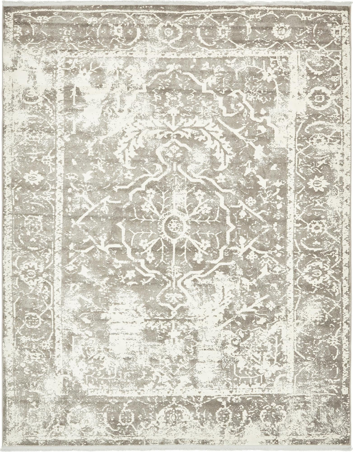 Rustic Charm Revival Collection Area Rug -  Vineyard Rectangle Gray  lifestyle 2