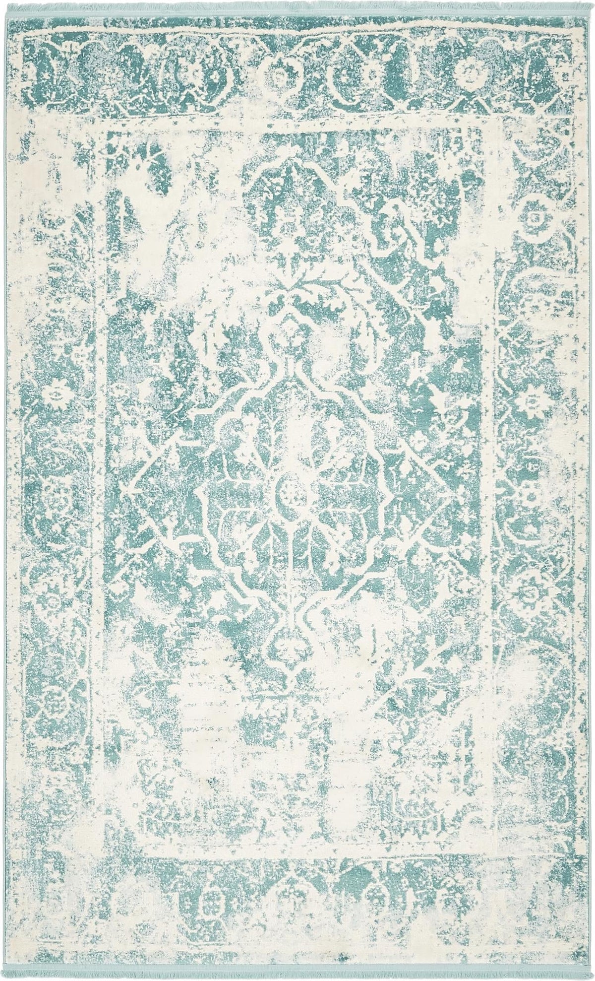 Rustic Charm Revival Collection Area Rug -  Vineyard Rectangle Blue  lifestyle 3