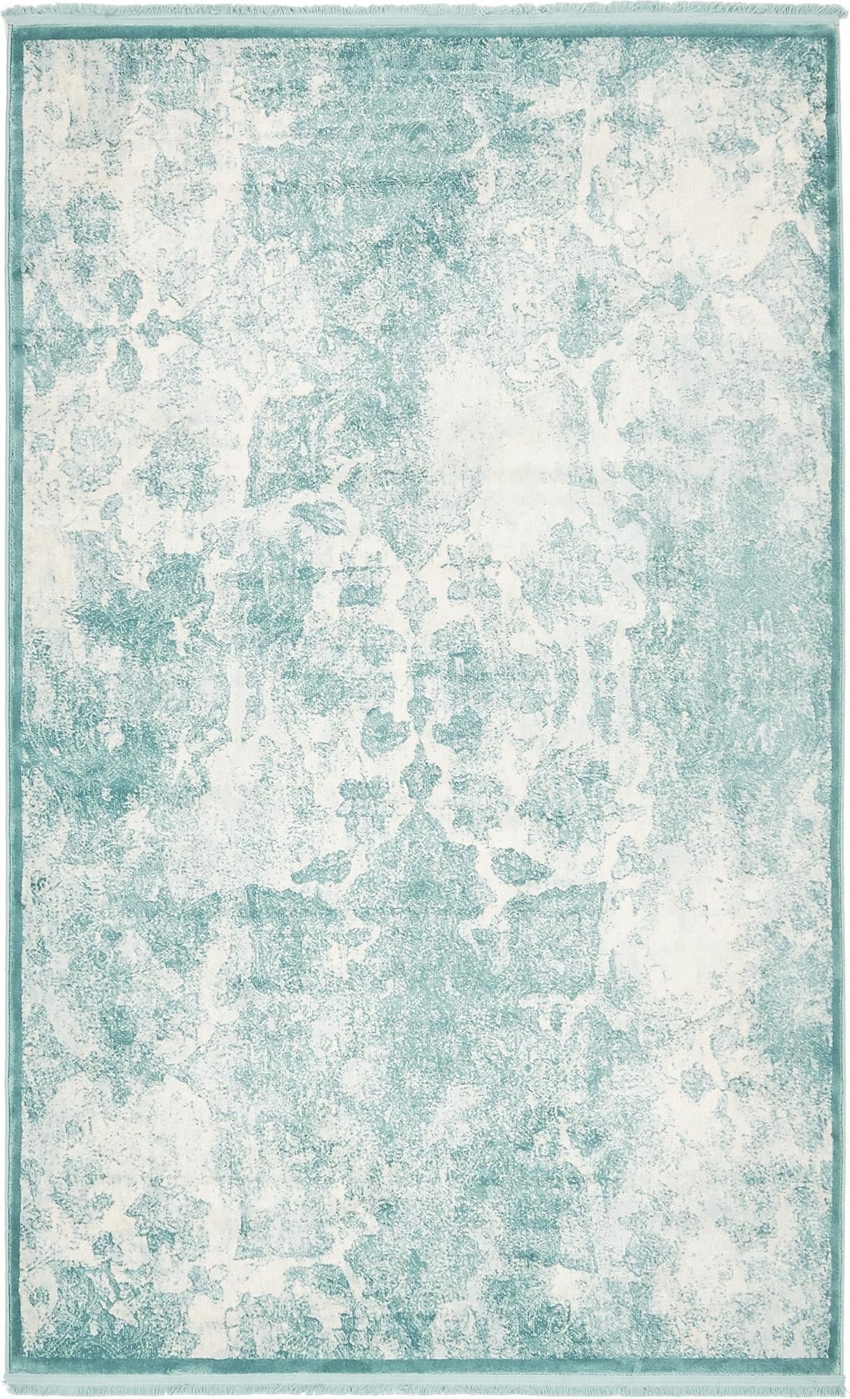 Rustic Charm Revival Collection Area Rug -  Harvest Rectangle Blue Main