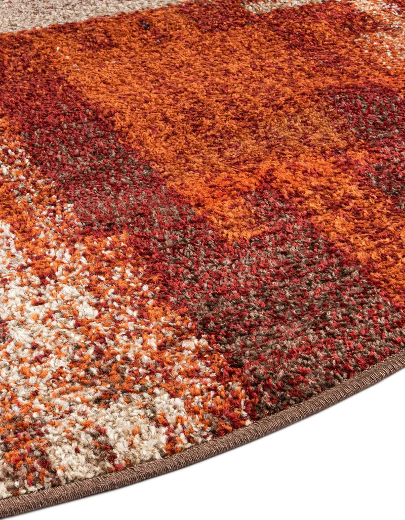 Autumn Meadow Collection Area Rug -  Goldentwine Round Multi  lifestyle 29
