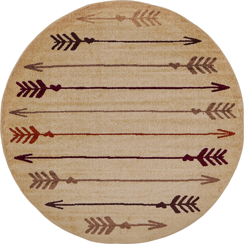 Autumn Meadow Collection Area Rug -  Junipervale Round Beige  lifestyle 73
