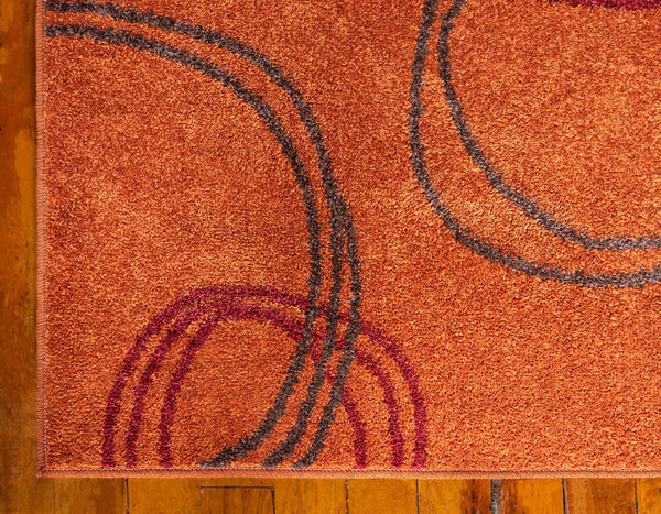 Autumn Meadow Collection Area Rug -  Ferngrove Rectangle Terracotta  lifestyle 27