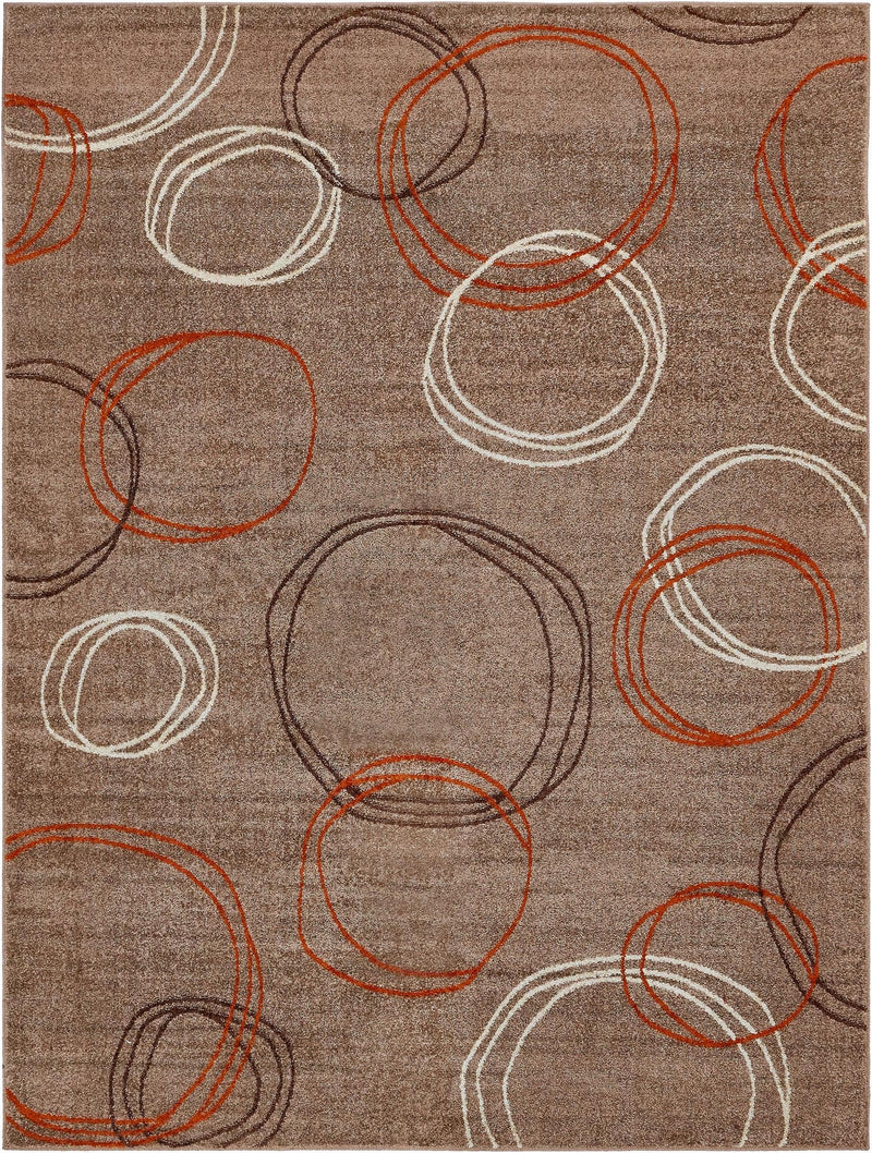 Autumn Meadow Collection Area Rug -  Ferngrove Rectangle Light Brown  lifestyle 4